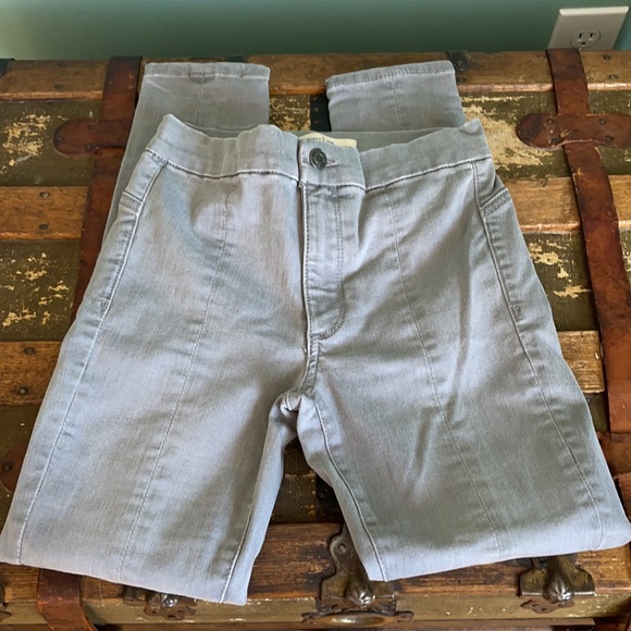 GAP TRUE SKINNY JEANS PETITE GREY GRAY SHORT ANKLE SIZE 25 - Picture 14 of 15